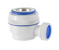 Сифон Вирпласт для душевого поддона с нержавеющей чашкой Ø70 (1½") 30980686