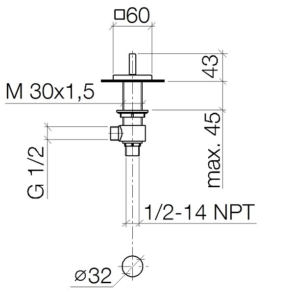 Вентиль Dornbracht MEM