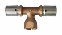 Тройник-переход прессовый, Oventrop, Cofit P, В, 20, 1/2", 20, бронза (RX) 1513645