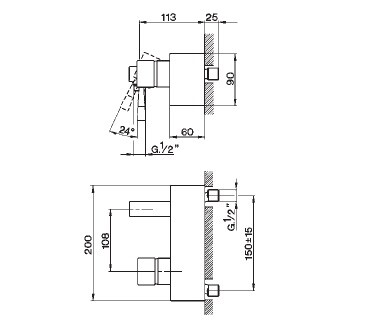 Смеситель для душа Cisal Pumpy  PU 00044 1 79 hog
