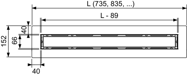 Канал дренажный для укладки натурального камня, 70 см 650700 Канал дренажный для укладки натурального камня, 70 см 650700