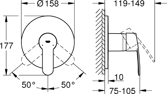 Смеситель Grohe Eurostyle 24051002 для душа