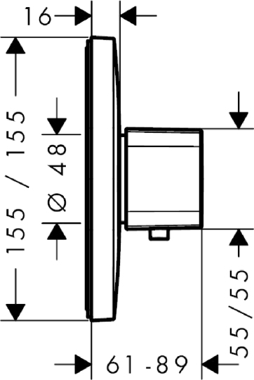 Термостат Hansgrohe Ecostat E Highflow 15706000 для душа