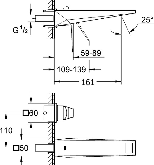 Смеситель Grohe Allure Brilliant 19781000 для раковины