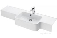 Раковина Aquaton Hotel B 151 правая белая 1A709531PI01P