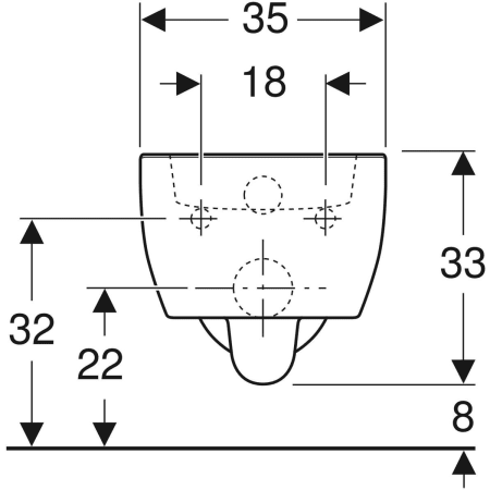 Унитаз подвесной Geberit iCon, 355х490 мм 204030000