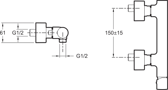 Смеситель Jacob Delafon Toobi E8962-CP для душа