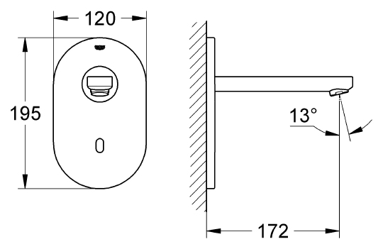 Смеситель Grohe Euroeco Cosmopolitan E 36273000 для раковины