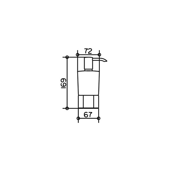 Дозатор для жидкого мыла Keuco Elegance нажимной  11654019001
