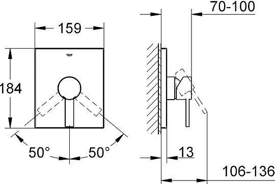 Смеситель Grohe Allure 19317000 для душа
